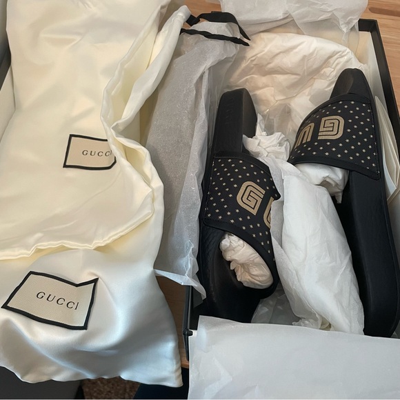 Gucci “guccy” authentic slides size 8 new in box - Picture 5 of 8
